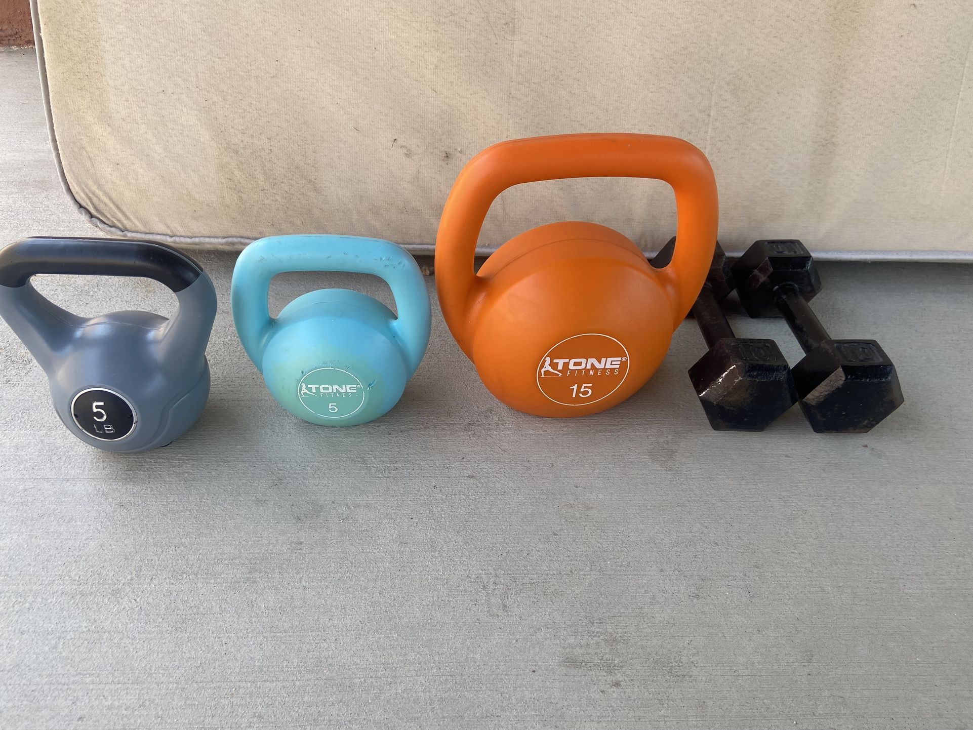 Dumbbell And Kettle Bell Bundle Gym Weights