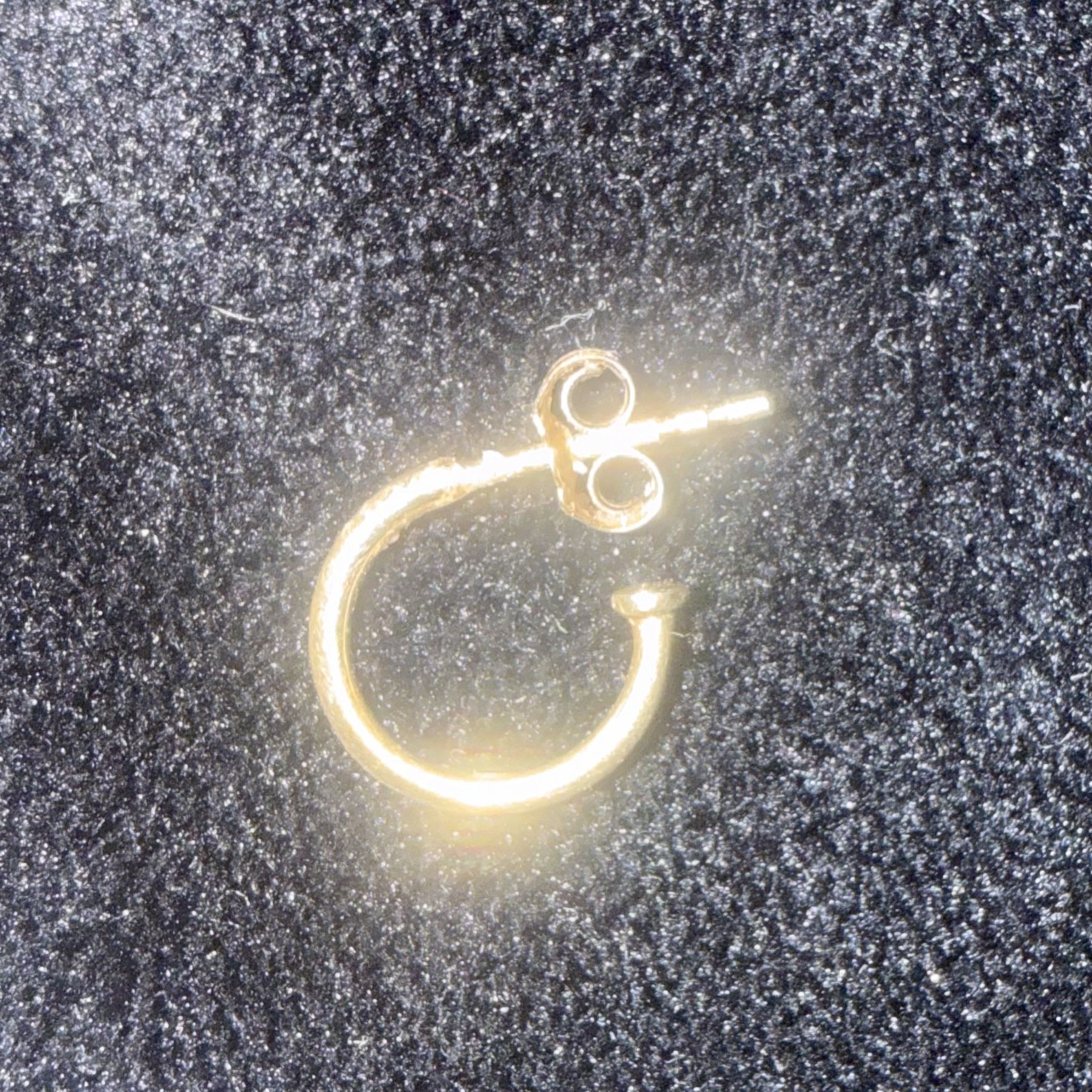 MENS GOLD 10K HOOP EARRING PERFECT GIFT