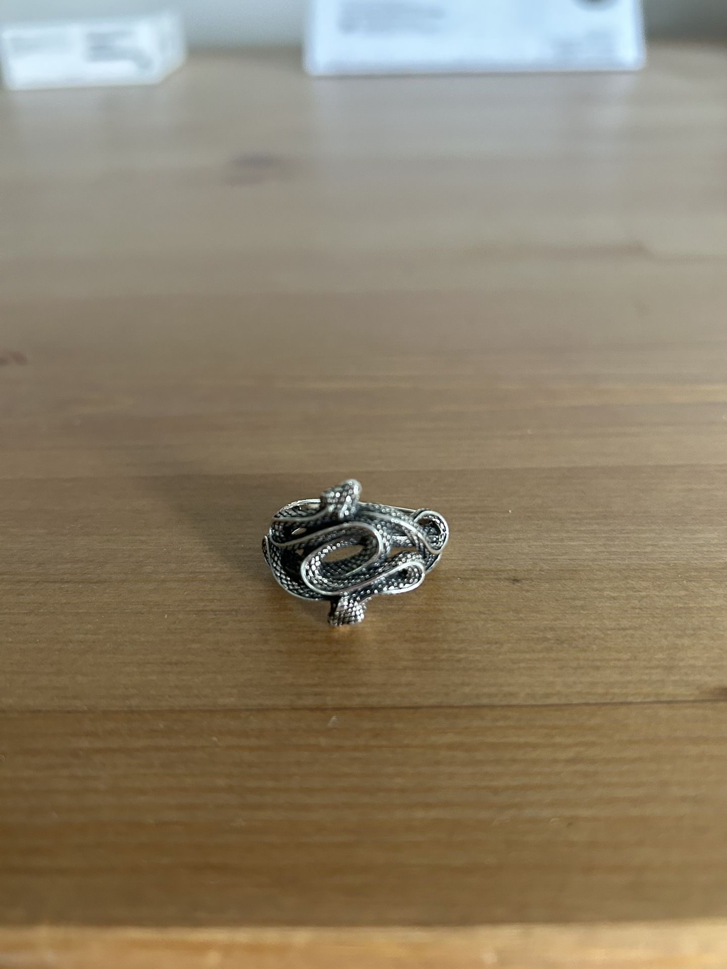 Genuine Sterling Silver Snake π Ring $60