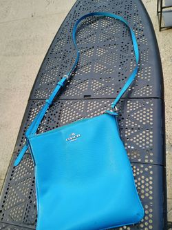 Blue Coach Messenger Purse Bag