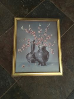 Vintage “Home Interiors” Picture With Gold/Glass Frame 