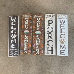 Fun Welcome door signs indoor/outdoor