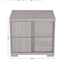 2 Tivo Gray Nightstands $350 Both