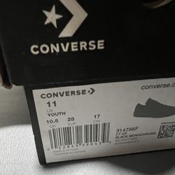 Converse Kids Solid Black 