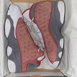 jordan 13 flint grey red