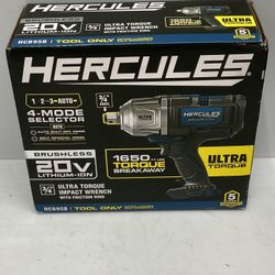 Hercules 3/4” Ultra-torque Brushless 20V Impact Wrench 