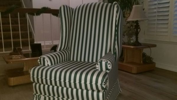Beautiful Green And White Striped Chair For In Lake Forest Ca Beautiful Green And White Striped Chair