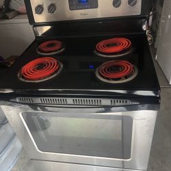Whirlpool, Stainless Steel Electric Stove
