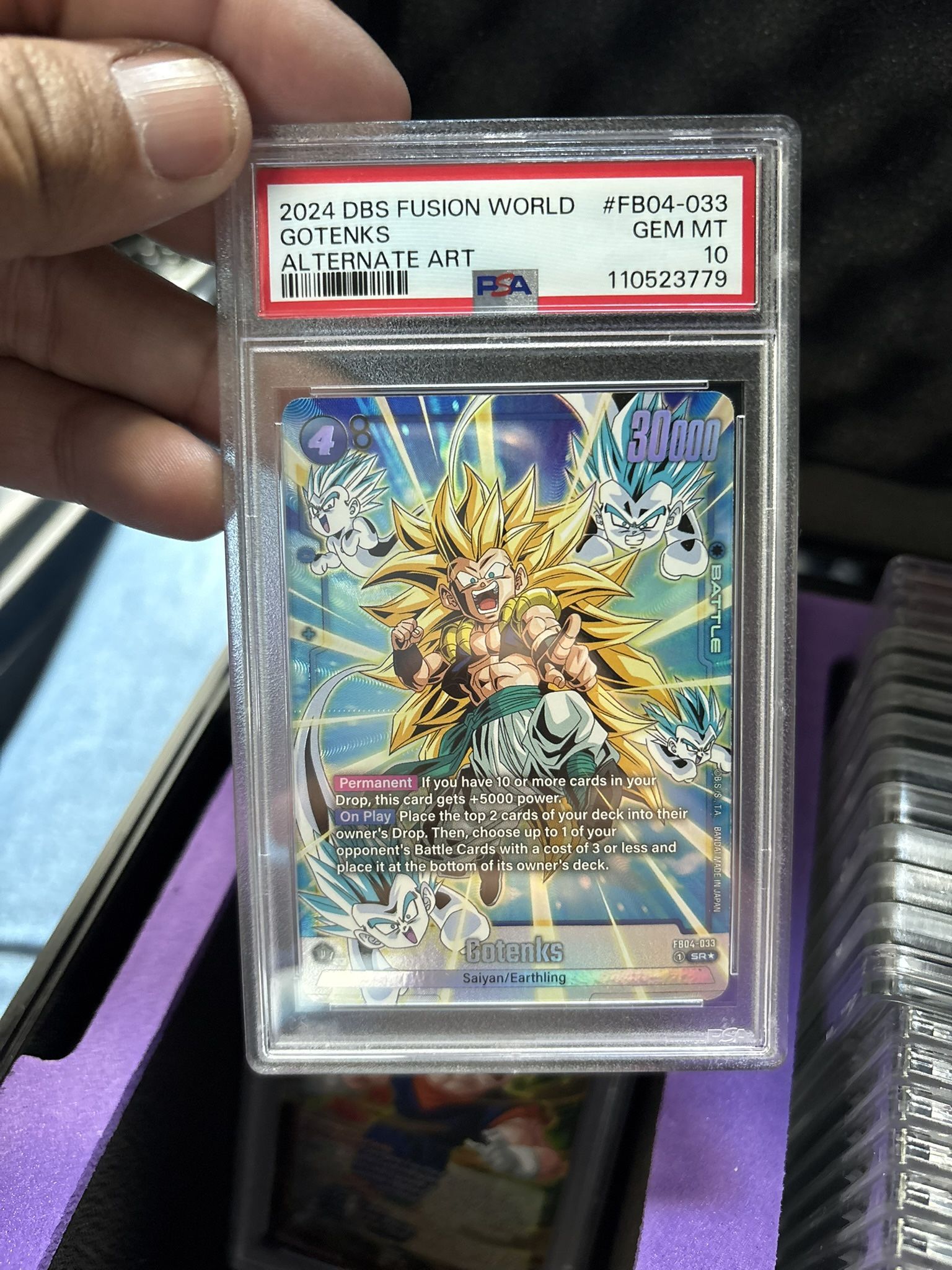 2024 DBS FUSION WORLD GOTENKS ALTERNATE ART PSA 10