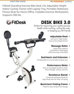 🚴♀️ FitDesk Bike Desk 3.0 – Work From Home + Stay Active!