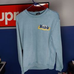 blue modelo crewneck size medium