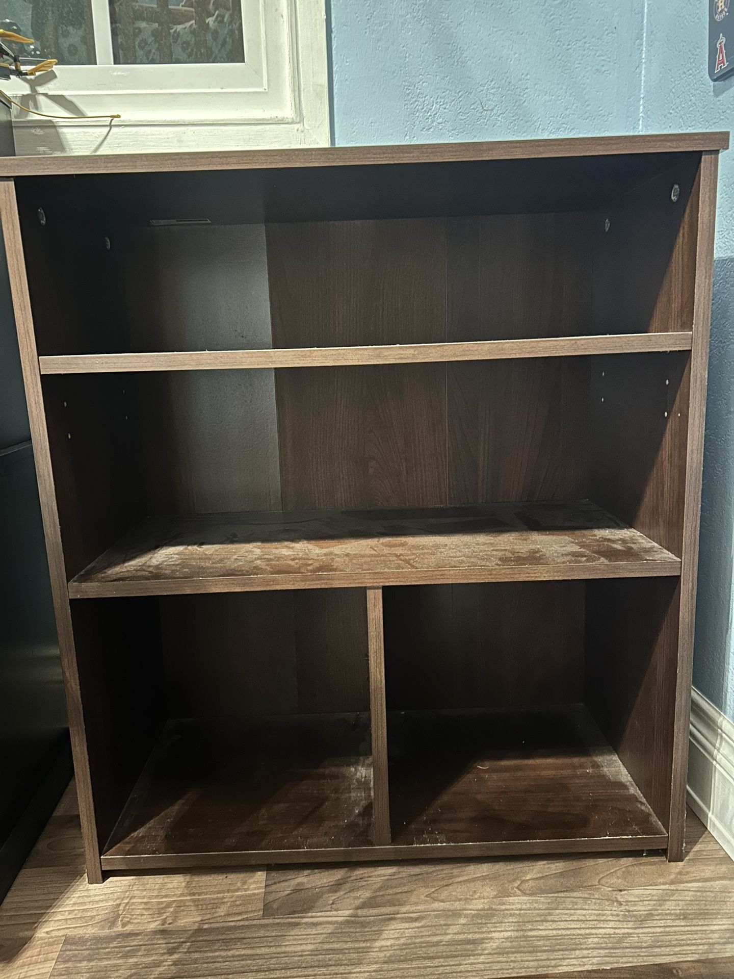 Small Bookcase Shelf Dark Brown