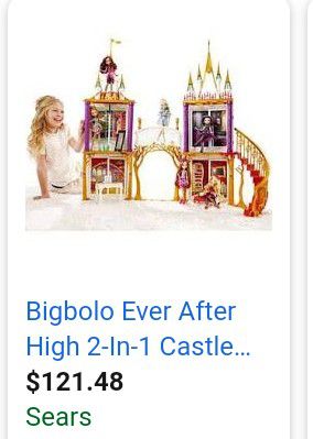 New in box Girls Barbie Princess Castle Ever after high