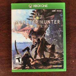 Monster Hunter World XBox One 1 Video Game Good Condition 