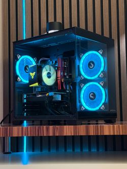 Custom built RGB Gaming PC Desktop Computer GTX 1060 Ryzen 5 2600 16GB DDR4 Ram 500GB SSD