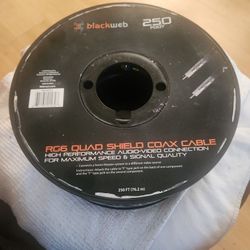 RG 6 Quad Shield Coax Cable 250 Foot