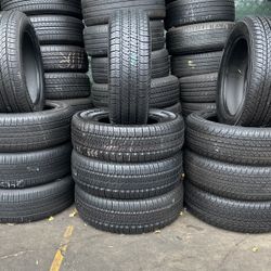 255/75R17 GOODYEAR A SET OF FOUR USED TIRES 