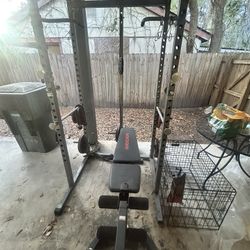 Weight Rack  With Bench
