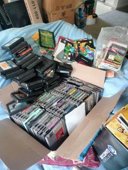 Older vintage games and cheat books. Consoles also for them