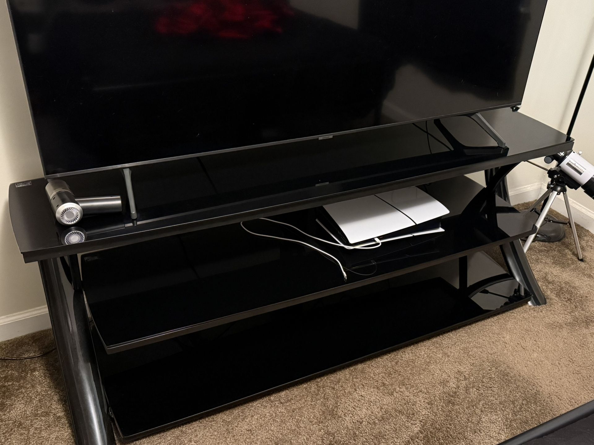Tempered Glass Tv Stand