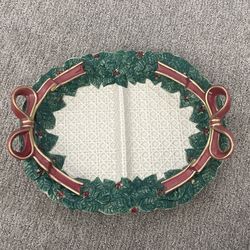 Fitz And Floyd Christmas Serving Tray
