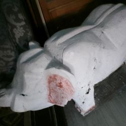 Big Heavy Outdoor Hand Crafted Elephant