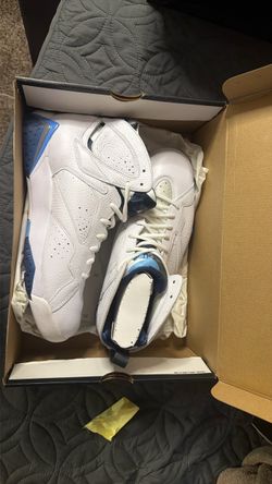 Air Jordan Mid-Top Sneakers White Blue