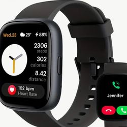 New In Box Sports Smart Watch,1.83Inch Full Screen Touch,Suitable For Men&Women,Alexa Built-in Tracker With Answer/Make Calls,100Sports Modes,Outdoor 