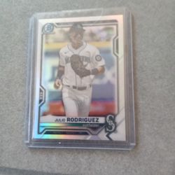 2021 Bowman Draft Chrome Refaxtor Julio Rodriguez .