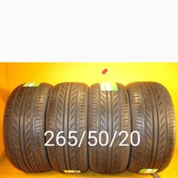 4 New Tires For Sale 265/50/20 We Service Motorcycle Tires