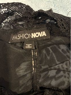 Fashion Nova  Cielo mesh jumpsuit – Size XS