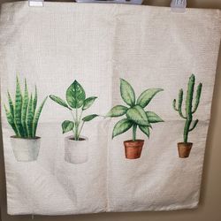 18x18 House Plants Pillowcase