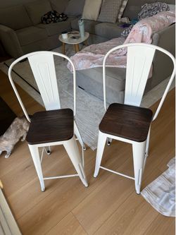 Barstools farmhouse style set of 2