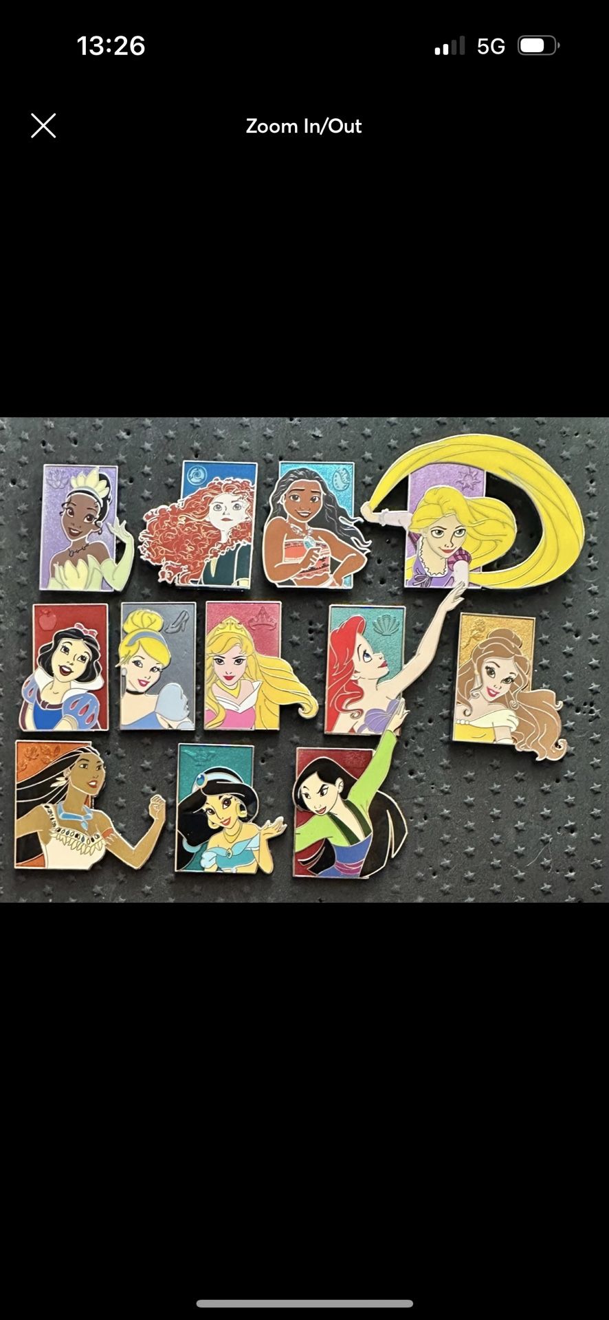 Disney Princess Pin Set