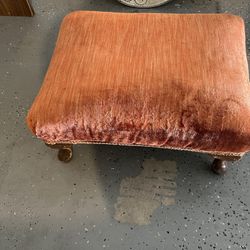 Velvet Foot Stool