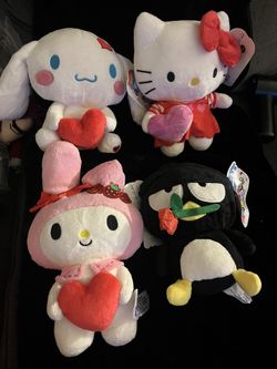 Hello Kitty And Friends Valentines Day Plushies
