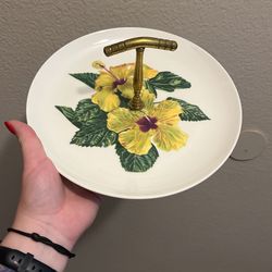 Vintage 1949 Santa Anita Ware Plate Stand 