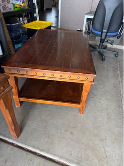Coffee table and end tables