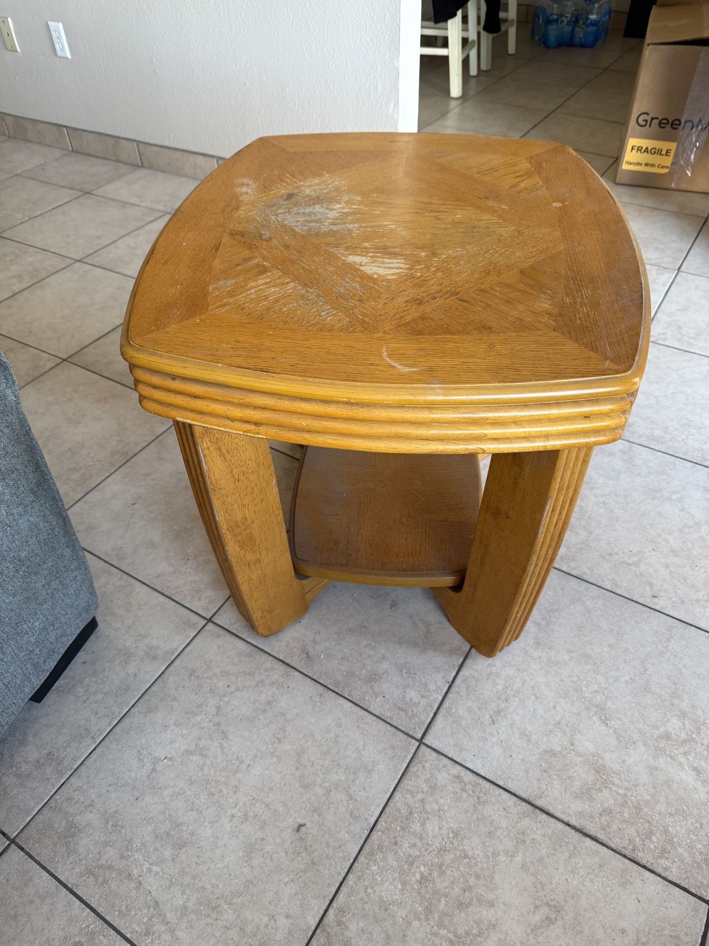 Solid Oak End Tables