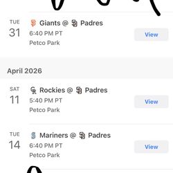 PADRES TICKETS FOR SALE