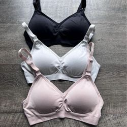 3 Nursing Bras 