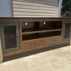 Solid Wood TV Console - Cabinet 
