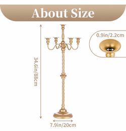 Gold Floor Candelabra Candle Holders