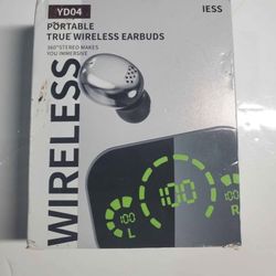 Brand New Wireless Bluetooth 5.0 Charging Case + Earbuds, Factory New