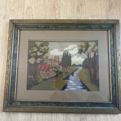 Old Embroidered Picture