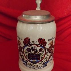 Beer mug beer mug "Hops and malt - God preserve it" Anno 1516