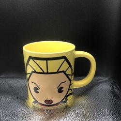 miniso marvel mug yellow hot and cold used god condition