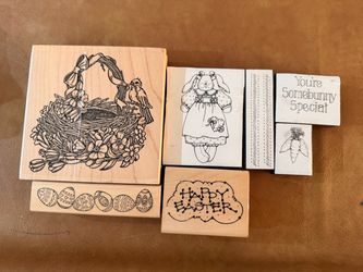 Easter Themed Rubber Stamps