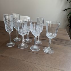 Stunning vintage mix and match glassware