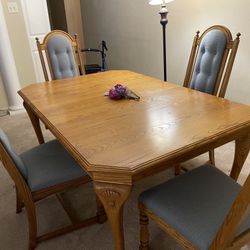 Wooden Table And Chairs